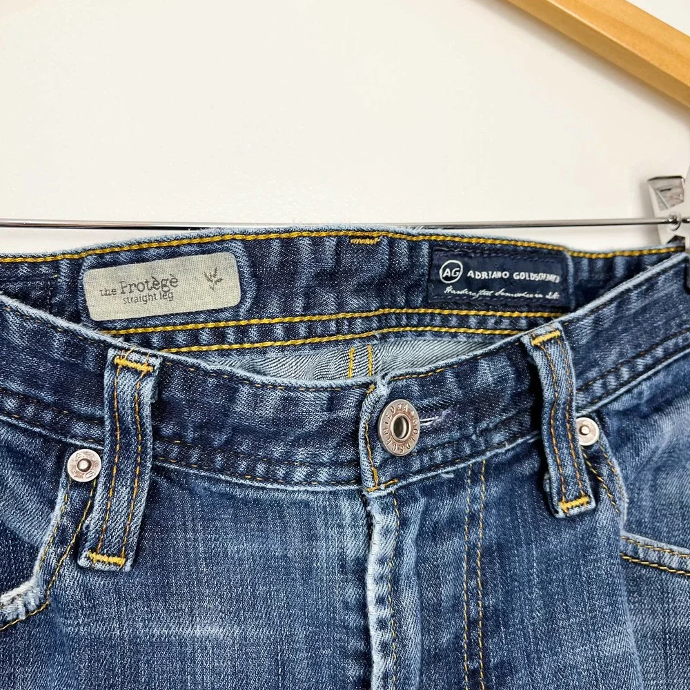Adriano Goldschmied The Protege Straight Leg Distressed Jeans Size 32 x 32 - Picture 8 of 9